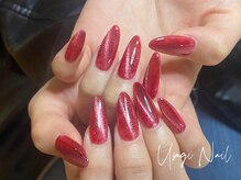 ウサギネイル 新大久保店(usagi nail)/マグネットフレンチ秋可愛い