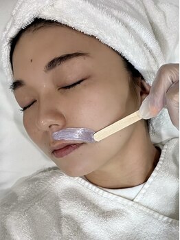 ギャビーワックス(GABBY WAX)の写真/*すっぴん肌に自信を*フェイシャルWAXでお顔の産毛を除去し艶々肌に☆SNSで話題のハイドロジェリーマスク付