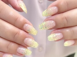 イエローラメグラデーション★