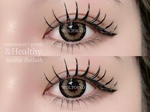 【マツエク】上下ワンホンマツエク×アンドヘルシーでパッチリ◎