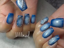 イチイチイチイチネイル(1111nail)/デニム×シルバーデザイン★