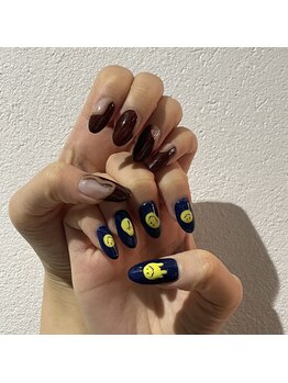 グラマラス アンジェアイ 荻窪店(glamourous ange eye)/ニコちゃんネイル