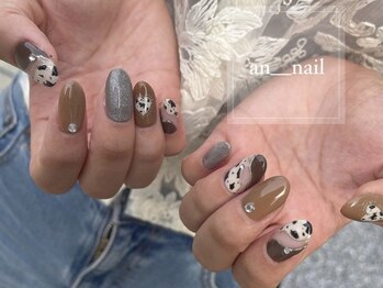 アンネイル(an nail)の写真/《イベント時のド派手ネイルもおまかせください！》繊細なアートで周りと差をつけて華やかな指先に☆