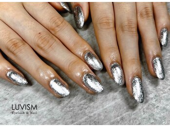 ラヴィズム アイラッシュ アンド ネイル (LUVISM)/ラメワンカラー★ 担当:菊池