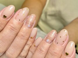 チェック柄ネイル