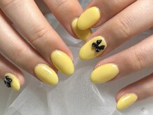 ユニネイル 池袋(Uni Nail)/ワンカラーリボンネイル♪