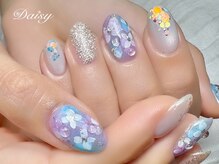 デイジー 藤沢(Daisy)/紫陽花ネイル　マグネットネイル
