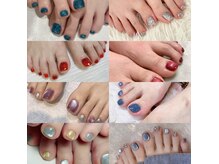 ヴァンネイルサロン 本厚木(VAN NAIL SALON)の雰囲気(夏フットネイルマッグネトワンカラーおすすめ)