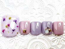 タフィーネイル 宜野湾コンベンションシティ店(TaffyNail)/フット グランドデザイン 6990円