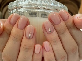 シンプルネイル/春ネイル/上品