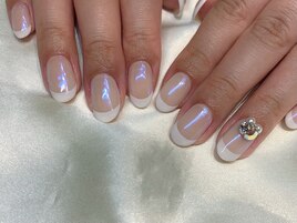 オーロラフレンチネイル