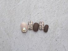 ニコルネイル(nicole nail)/定額11000円　ツイードネイル