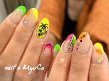 ネイルズミューコ(nail's MyuCo)/ネオンカラーデザイン