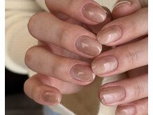 フォム(fom)の雰囲気（シンプルニュアンスデザイン♪オフィスネイルにもぴったりです◎）