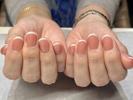 ピンク×ホワイトフレンチ