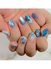 花火ネイル★マグネットネイル
