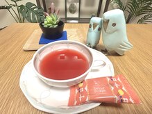 ブレス(V breath)の雰囲気（施術後にお茶を飲みながら体に合わせたセルフケアのアドバイス）