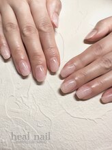 ヒールネイル(heal nail)/ラメ入りピンクgradation.