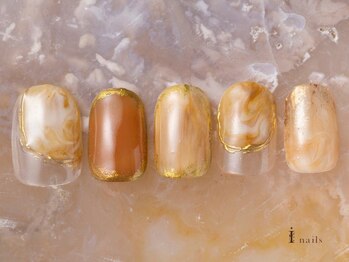 アイネイルズ 吉祥寺店(I nails)/カフェラテベージュもやもや