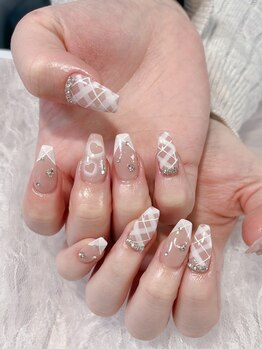 ネイルキャッツ(Nail Cat)の写真/指先をスラッと綺麗に見せたい方におすすめ◎カラー・パーツも豊富で自分好みの指先に♪１本～長さ出しOK！