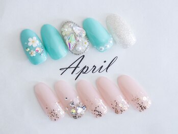 エイプリルプラス(April plus)/ビジューネイル　
