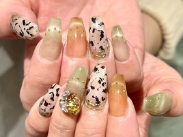 レオパード柄ネイル