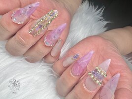 大理石ネイル
