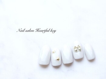ネイルサロン ハートフルキー(Heartful key)/クリスマスデザイン¥8000