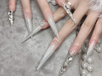 ジュエミーネイル 大阪心斎橋(jewme nail)/スカルプ/長さだし/ハート