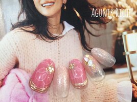 【水彩ネイル】