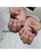 グラムスラム 福島店(GLAMSLAM)/シンプルキレイめネイル♪