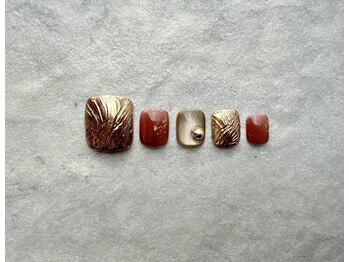 秋色フットネイル☆