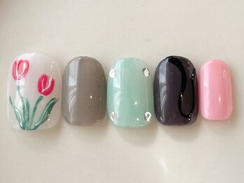 手書きチューリップ