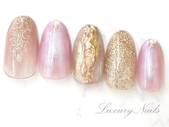 ラグジュアリーネイルズ カワグチ(Luxury Nails Kawaguchi)/オーロラ*キラキララメ
