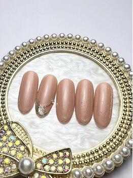 ブリリアント/ワンポイントネイル#成人式