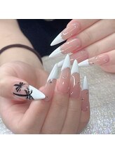 クイーンズビューティーサロン 歌舞伎町店(Queen's beauty salon)/長さだし　フレンチ　パラジェル