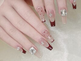 ワンホンネイル特有透け感ネイル