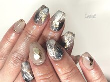 リーフ(Leaf)/ニュアンス　天然石ネイル