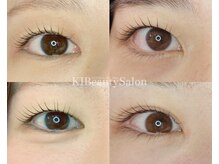 自然な束感とカールで目元をぱっちり見せる上品まつ毛パーマ♪