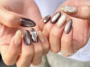 ハズグラスネイル(Haze Grass nail)/マグネットネイル