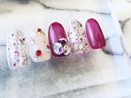 ゴージャス☆ビジューネイル