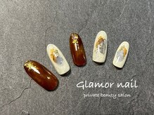 グラマーネイル(Glamor nail)/インク×ニュアンス
