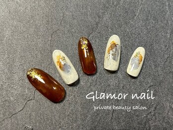 グラマーネイル(Glamor nail)/インク×ニュアンス