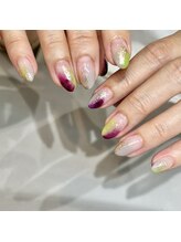 トランスモード ネイル/マーブル×グラデーション