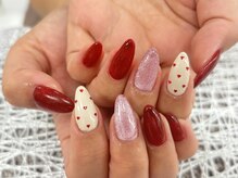 ディーネイル 池袋(D-nail)/〇ドットのハートマグネット