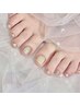 【フット】☆オーロラ・ミラーネイル¥7500