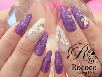 ストーンデザインネイル