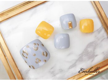 アンベリール 横浜店(Embellir)/(1059)レオパードFootネイル