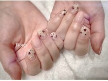 ネイルモア 札幌店(NAIL moA)/小さなドライフラワーが可愛い♪