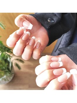 フレイムス アイラッシュ アンド ネイル(FRAMES)/シンプルフレンチ